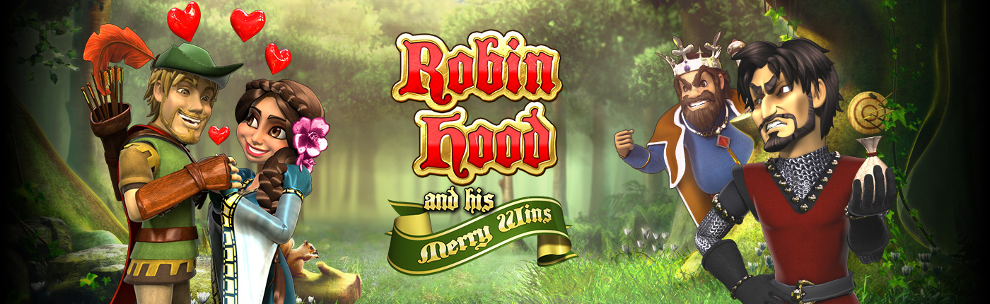 Robin Hood and his Merry Wins banner
