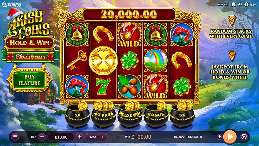 Irish Coins Hold & Win — Christmas screenshot 1