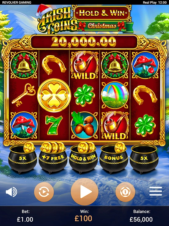Irish Coins Hold & Win — Christmas screenshot 5